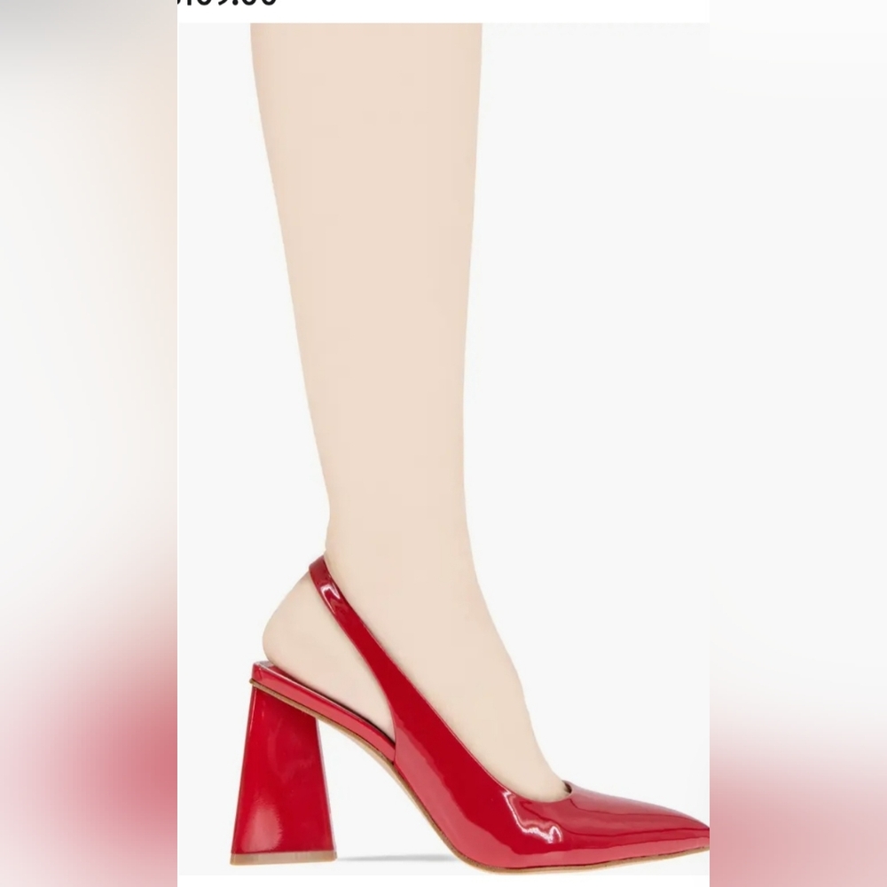 BCBGeneration Red TRINA Slingback Block Heel Pumps NW/O Box Sz 7.5 - Picture 9 of 9